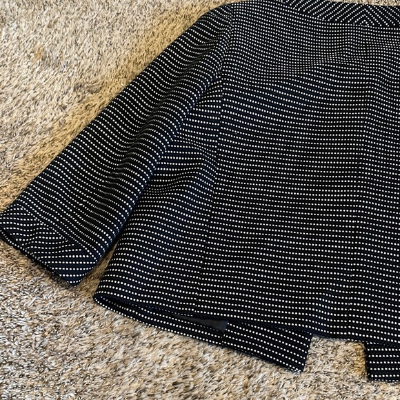 Talbots Black and White Polka Dot Blazer - Picture 8 of 10